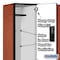 Salsbury Industries 2 Tier Designer Locker, 54"Wx76"Hx18"D, 6 Door, Cherry 18-22368CHE - alternate 2